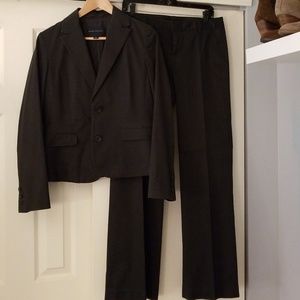 Banana Republic black chino suit